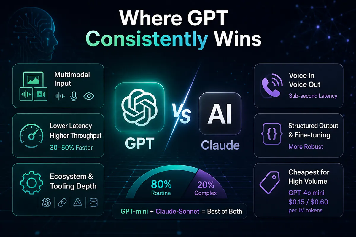 AI-powered GPT comparison infographic