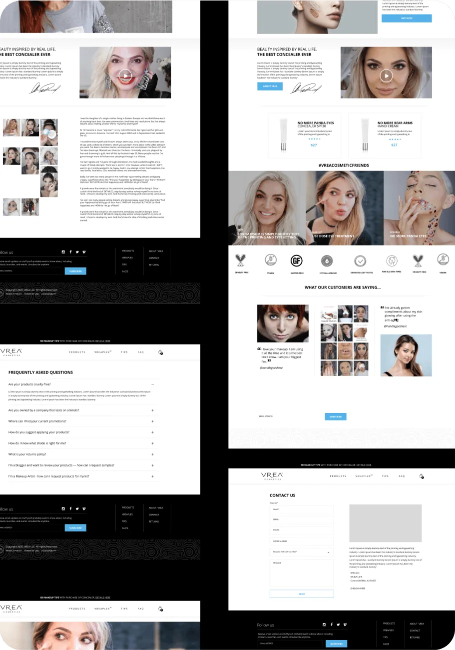 VREA editorial content and FAQ pages